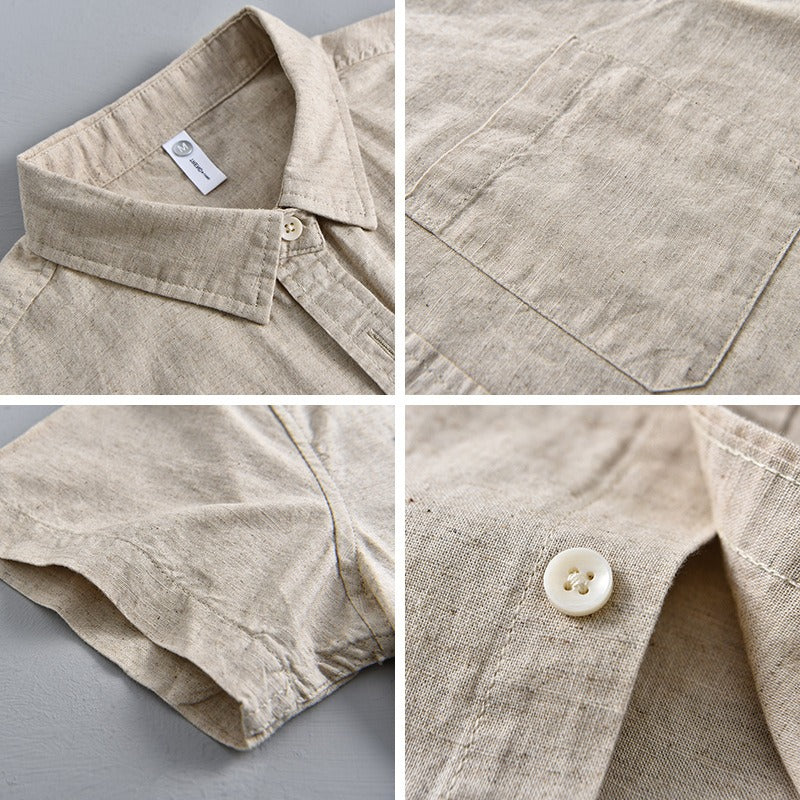 Tropicana 100% Linen Short Sleeve - Edward Fraiser