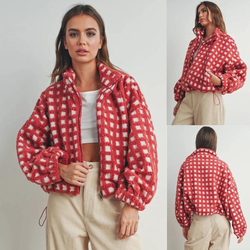 Ravena Check Fleece Jacket